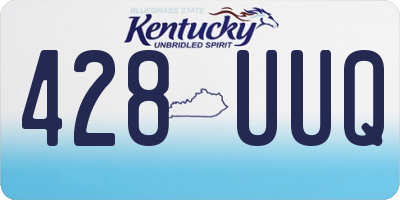 KY license plate 428UUQ