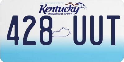 KY license plate 428UUT