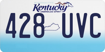 KY license plate 428UVC