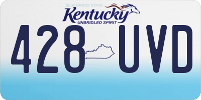 KY license plate 428UVD