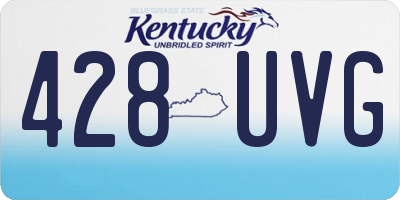 KY license plate 428UVG