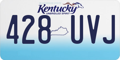 KY license plate 428UVJ