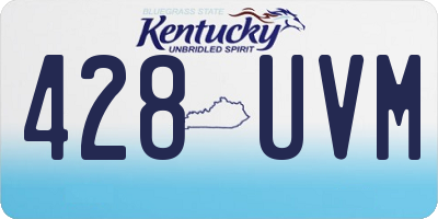 KY license plate 428UVM