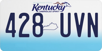KY license plate 428UVN
