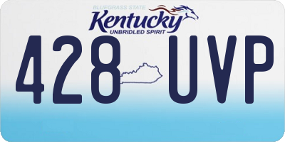 KY license plate 428UVP