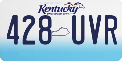 KY license plate 428UVR