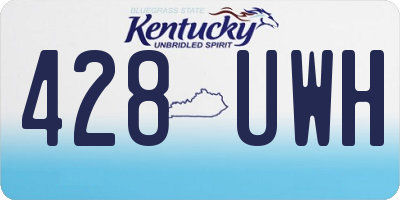 KY license plate 428UWH