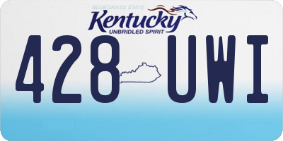 KY license plate 428UWI