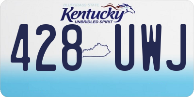 KY license plate 428UWJ