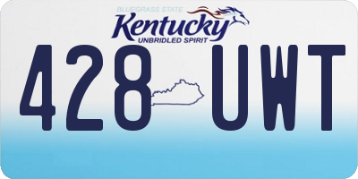 KY license plate 428UWT