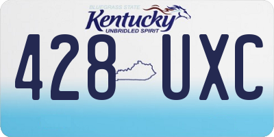 KY license plate 428UXC