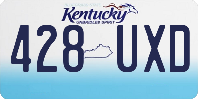 KY license plate 428UXD
