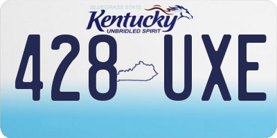 KY license plate 428UXE
