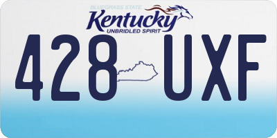 KY license plate 428UXF