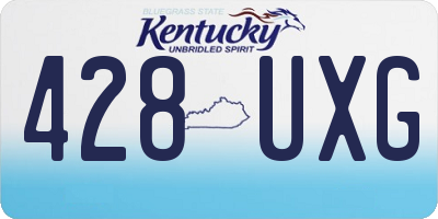 KY license plate 428UXG