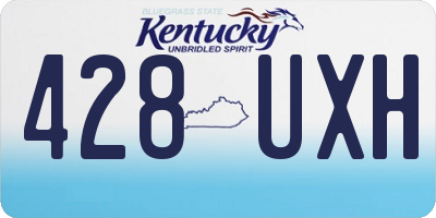 KY license plate 428UXH