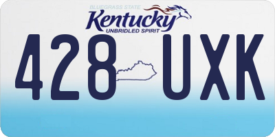 KY license plate 428UXK