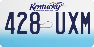KY license plate 428UXM