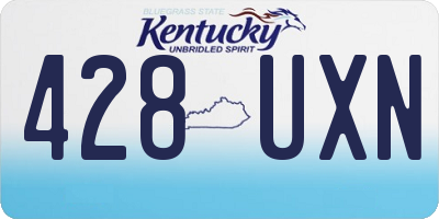 KY license plate 428UXN