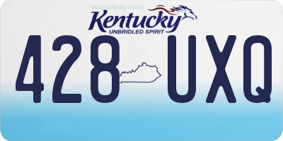 KY license plate 428UXQ