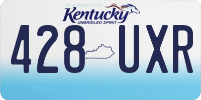 KY license plate 428UXR