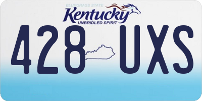 KY license plate 428UXS
