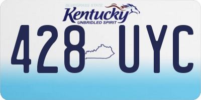 KY license plate 428UYC