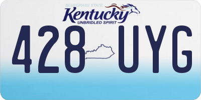 KY license plate 428UYG