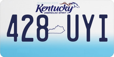 KY license plate 428UYI