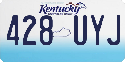 KY license plate 428UYJ
