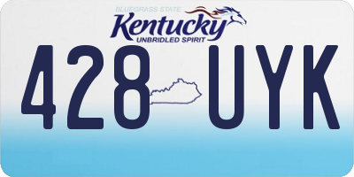KY license plate 428UYK