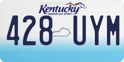KY license plate 428UYM