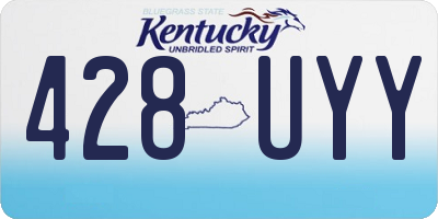 KY license plate 428UYY