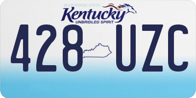 KY license plate 428UZC