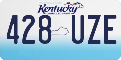 KY license plate 428UZE