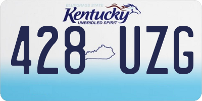 KY license plate 428UZG