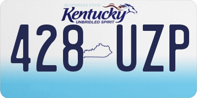 KY license plate 428UZP