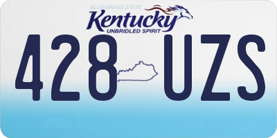 KY license plate 428UZS