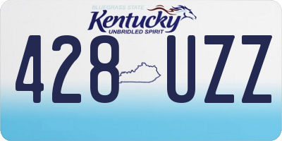 KY license plate 428UZZ