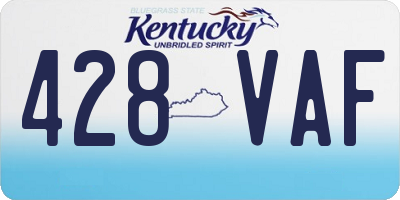 KY license plate 428VAF