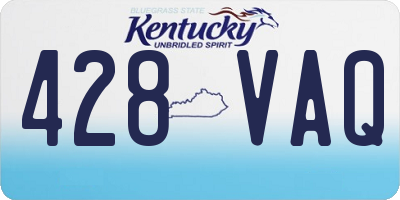 KY license plate 428VAQ