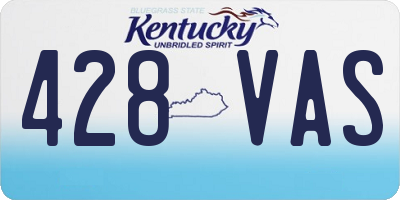 KY license plate 428VAS