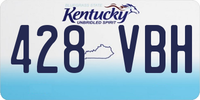 KY license plate 428VBH