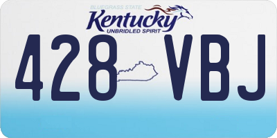 KY license plate 428VBJ