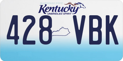 KY license plate 428VBK