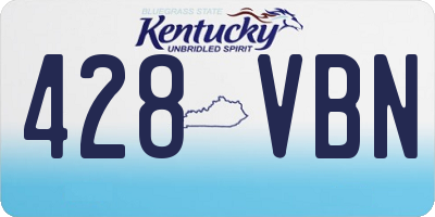 KY license plate 428VBN