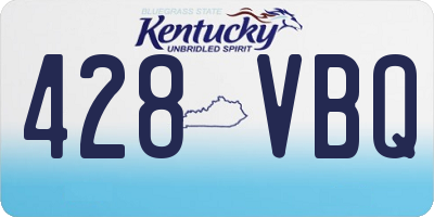KY license plate 428VBQ
