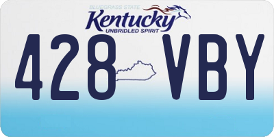 KY license plate 428VBY