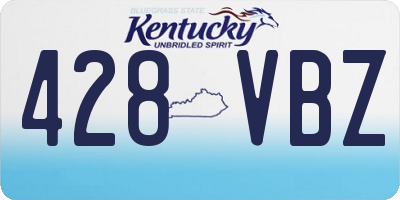 KY license plate 428VBZ