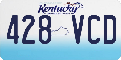 KY license plate 428VCD
